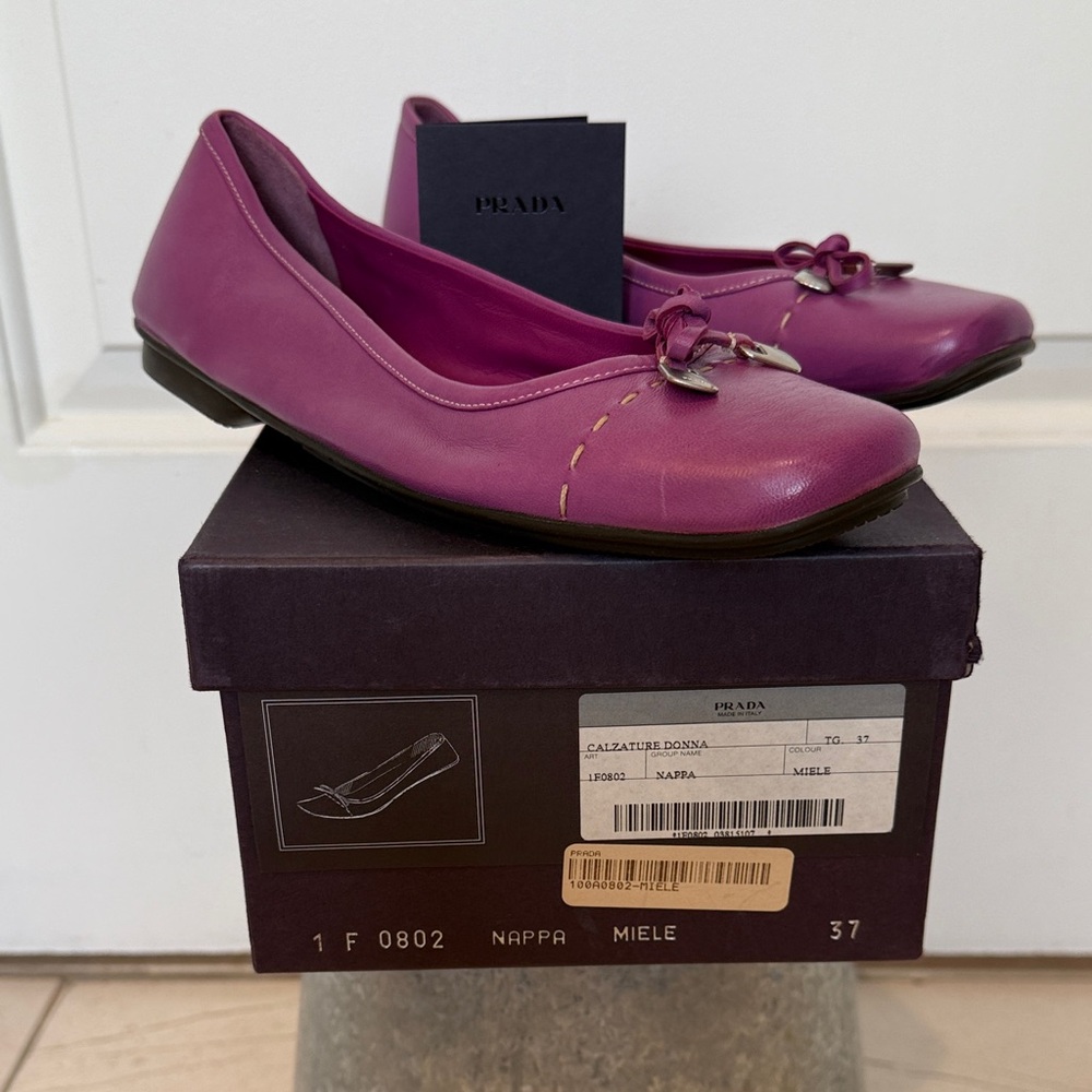 Prada Women's Purple Ballet Flats